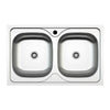 Lavello 79x50 Classic 170 incasso doppia vasca