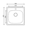 Lavello 50x50 Classic N24435AS