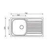 Lavello Classic 273 79x50 cm destro