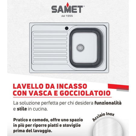 Lavello Classic 273 79x50 cm sinistro