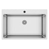 Lavello da incasso SA233 1 vasca 76x50.5 cm. inox