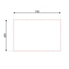 Lavello da incasso SA233 1 vasca 76x50.5 cm. inox