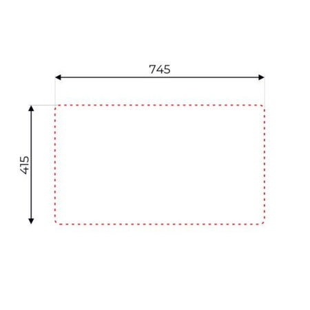 Lavello incasso SA07 una vasca con gocciolatoio destro 43.5x76 cm. inox
