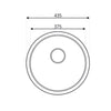 Lavello rotondo diametro 43,5 cm Rondo' ec192