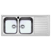 Lavello SAXT333A 116x50 cm 2 vasche gocciolatoio sinistro