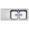 Lavello SAXT333A 116x50 cm 2 vasche gocciolatoio sinistro