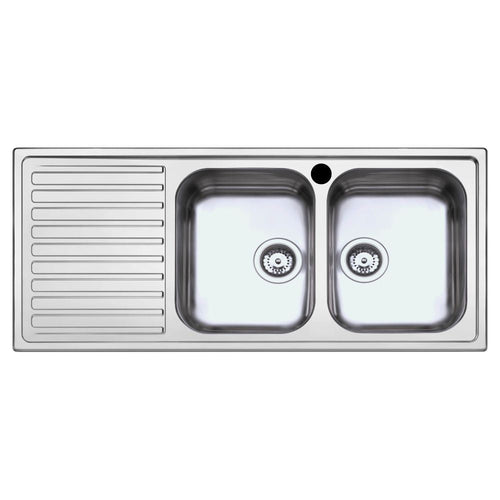 Lavello SAXT333A 116x50 cm 2 vasche gocciolatoio sinistro