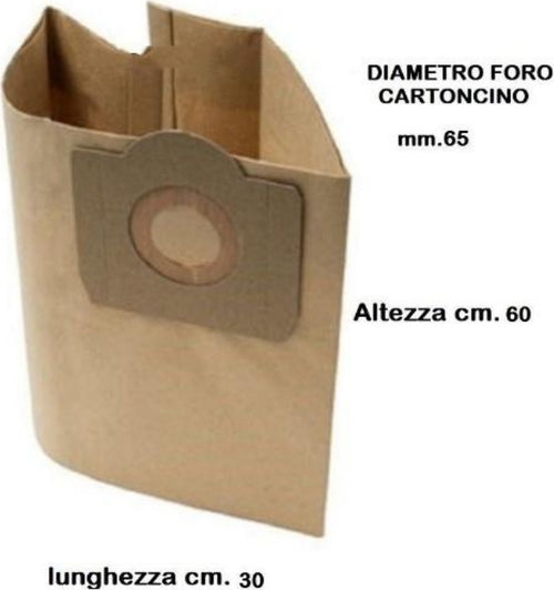 LAVOR FASA 5 SACCHETTI BIDONE ASPIRATUTTO DA 20 LT - ASHLEY PLUS GENIO - STELL Casa e cucina/Aspirapolvere e pulizia di pavimenti e finestre/Accessori per aspirapolvere/Sacchetti per aspirapolvere/Sacchetti per aspirapolvere verticale Rossi Ricambi - Venetico Marina, Commerciovirtuoso.it