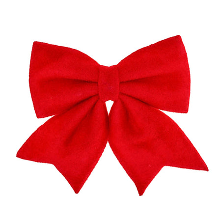 Fiocco Rosso in velluto decorazione natalizia per albero e ghirlanda