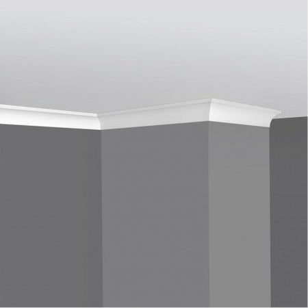 €0,76ml *** STOCK *** Pacco da 144ml di cornice decorativa in polistirene compatto XPS 50X50x2000 A7 Eternal Parquet