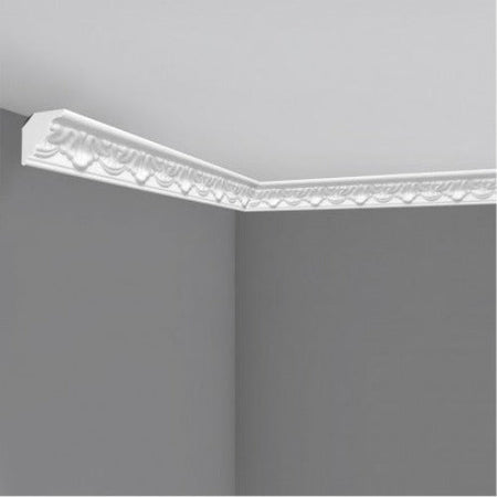 €0,59ml *** STOCK ***. Pacco da 220ml di cornice decorativa in polistirene compatto XPS 30X30x2000 LD08G - Eternal Parquet