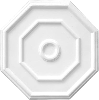 * SUPER PREZZO * Rosone decorativo 3D a soffitto mod. OTTAGONO lampadario in XPS 51x48cm Eternal Parquet