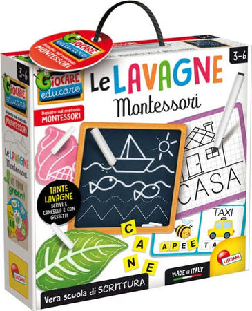 Le lavagne educative Montessori - Lisciani Giochi e giocattoli/Giochi educativi e scientifici/Lettura e scrittura/Giochi di ortografia e sillabazione Eurocartuccia - Pavullo, Commerciovirtuoso.it