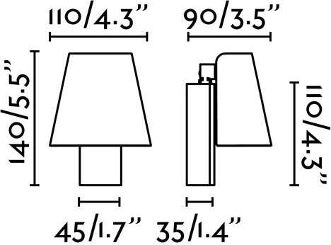 LE PETIT Lampada da parete bianca Illuminazione/Illuminazione per interni/Illuminazioni per pareti/Applique Led Mall Home - Napoli, Commerciovirtuoso.it