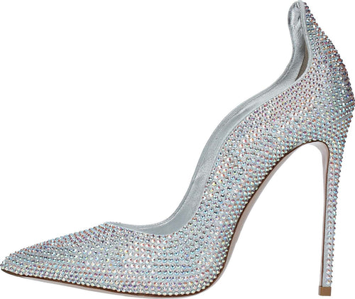 Le-Silla-Scarpe-con-Tacco-Argento-da-donna