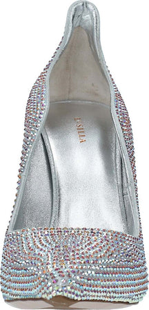 Le-Silla-Scarpe-con-Tacco-Argento-da-donna