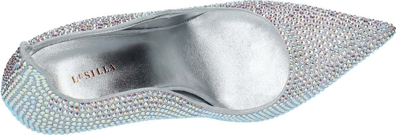 Le-Silla-Scarpe-con-Tacco-Argento-da-donna