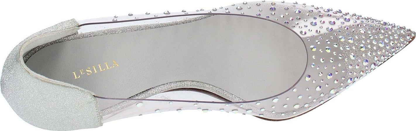 Le-Silla-Scarpe-con-Tacco-Argento-da-donna