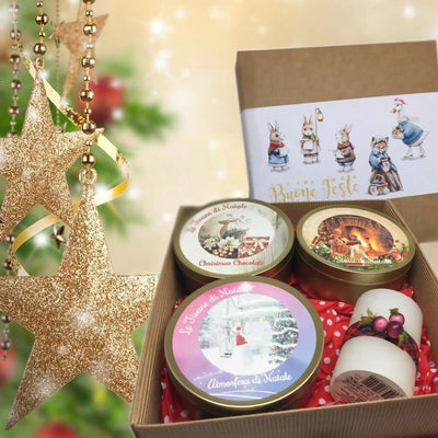 Le Tisane di Natale - Confezione Regalo con Candela Alimentari e cura della casa/Caffè tè e bevande/Tè e tisane/Tè in confezione regalo MariTea bottega del Tè - Lodi, Commerciovirtuoso.it