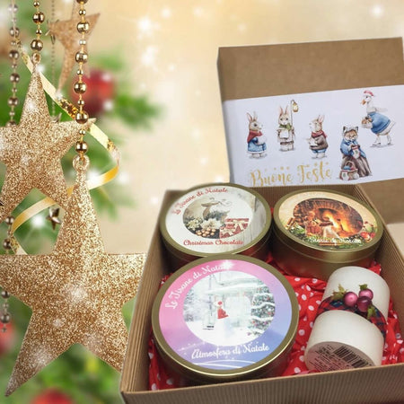 Le Tisane di Natale - Confezione Regalo con Candela Alimentari e cura della casa/Caffè tè e bevande/Tè e tisane/Tè in confezione regalo MariTea bottega del Tè - Lodi, Commerciovirtuoso.it