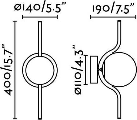 LE VITA Lampada da parete oro Illuminazione/Illuminazione per interni/Illuminazioni per pareti/Applique Led Mall Home - Napoli, Commerciovirtuoso.it