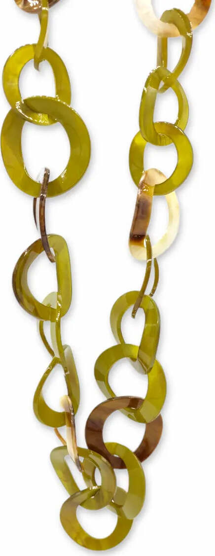 Leclaf Collana Verde Lunga Donna a Catena Collana in Resina Nichel Free Lunghezza 90cm Moda/Bijoux a piccoli prezzi/Collane/Collane a catena You Store - Messina, Commerciovirtuoso.it