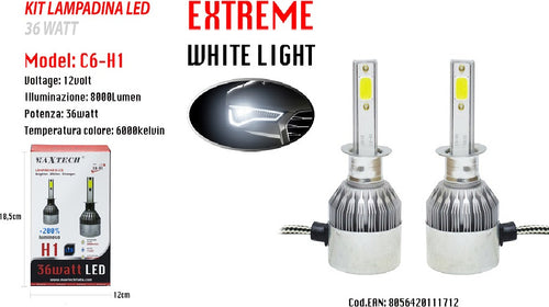 Led Auto E Moto Lampade Fari Maxtech H1 C6 Kit Lampadine 36w Luce Bianca 6000k Auto e Moto/Parti per auto/Luci lampadine e indicatori/Lampadine/Lampadine per esterno Auto e Moto/Parti per auto/Luci lampadine e indicatori/Lampadine/Lampadine per esterno Trade Shop italia - Napoli, Commerciovirtuoso.it