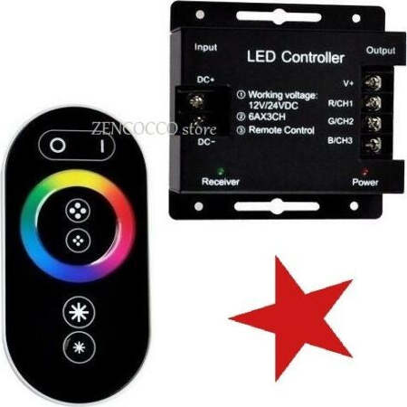 LED CONTROLLER TOUCH TELECOMANDO CENTRALINA X STRISCIA RGB 12V/24V STRIP Illuminazione/Illuminazione per interni/Illuminazione speciale/Nastri LED Zencoccostore - Formia, Commerciovirtuoso.it