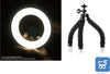 LED Ring light 15 cm diametro SMN-6 3 Colori Dimmerabile con Mini Tripod Flessibile