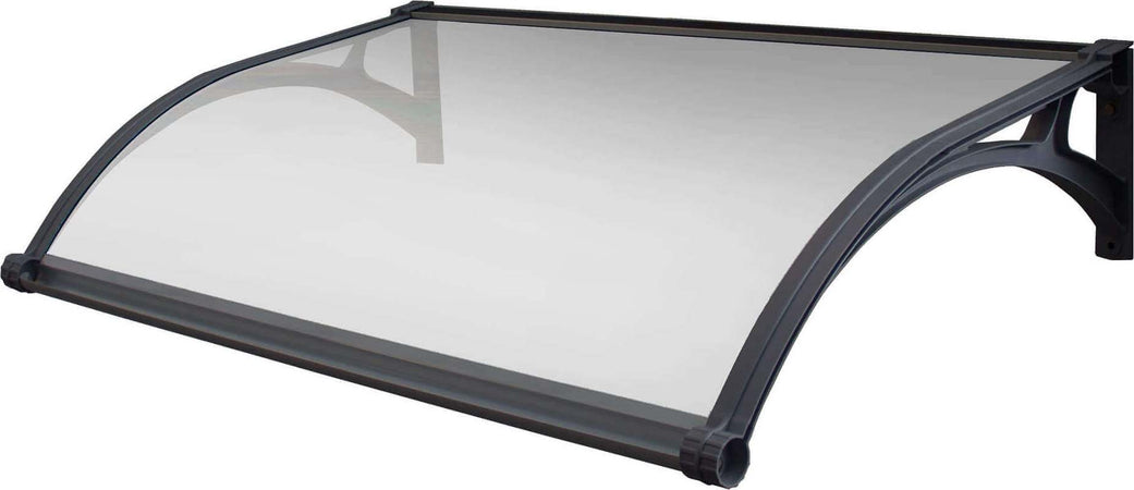 LEDDY - pensilina porta ingresso in policarbonato fotovoltaica con led 100x120 Semitrasparente