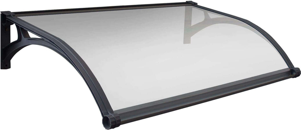 LEDDY - pensilina porta ingresso in policarbonato fotovoltaica con led 100x120 Semitrasparente