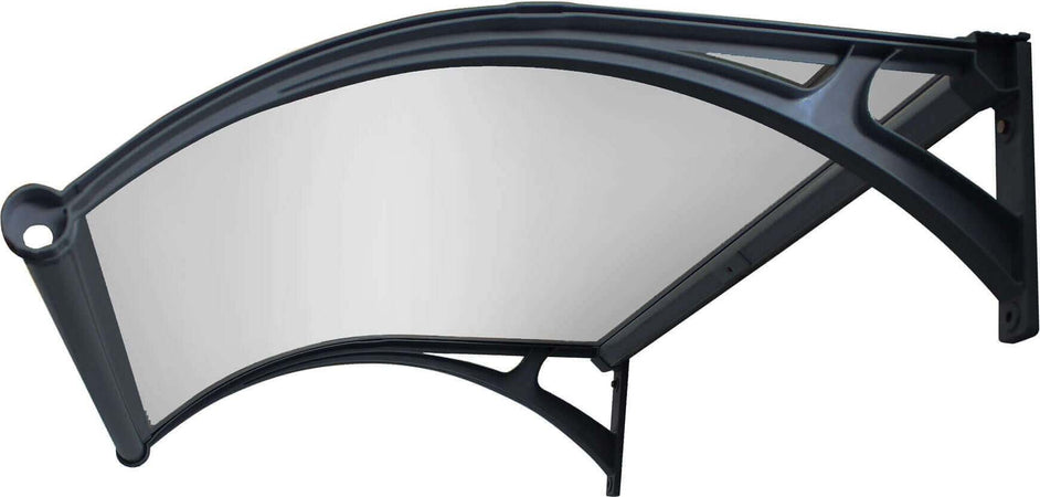 LEDDY - pensilina porta ingresso in policarbonato fotovoltaica con led 100x120 Semitrasparente