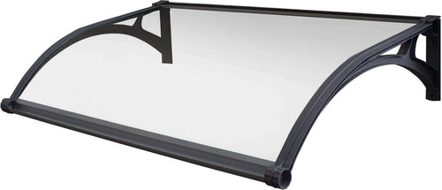 LEDDY---pensilina-porta-ingresso-in-policarbonato-fotovoltaica-con-led-100x120-Trasparente-Milani-Home