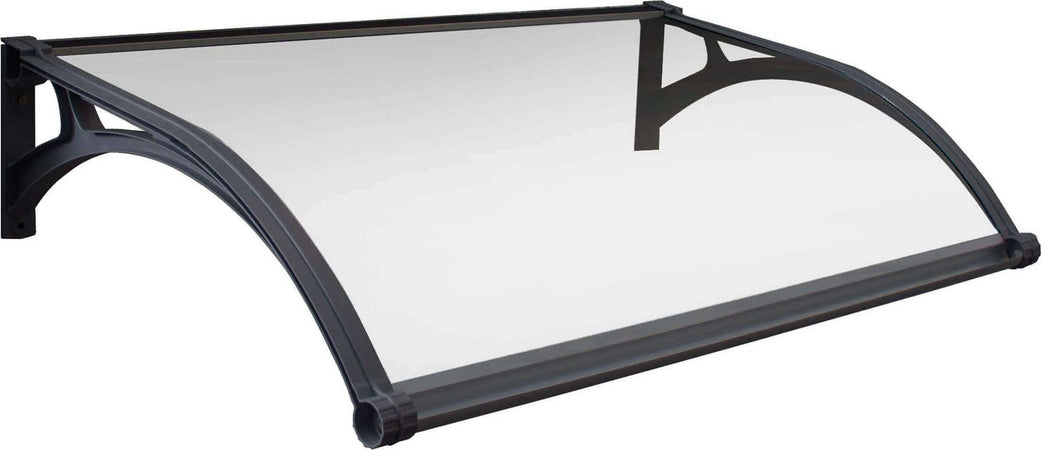LEDDY---pensilina-porta-ingresso-in-policarbonato-fotovoltaica-con-led-100x120-Trasparente-Milani-Home