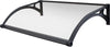 LEDDY---pensilina-porta-ingresso-in-policarbonato-fotovoltaica-con-led-100x150-Trasparente-Milani-Home