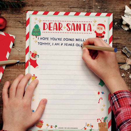 Legami---Kit-Per-Lettera-A-Babbo-Natale,-Set-Lettera-Unisex,-Contiene-Busta,-Lettere-Da-Compilare,-Cartolina,-Foglio-Adesivi,-Dettagli-In-Lamina-glitter,-Carta-Certificata-Fsc