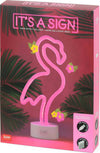 Legami - Lampada Led Effetto Neon, It's A Sign, H 32,5 Cm, Tema Flamingo, Doppia Alimentazione, Cavo Usb (incluso) O Batterie (non Incluse), Lampada Da Tavolo, Luce Multicolore Illuminazione/Illuminazione per interni/Lampade/Lampade da tavolo e abat-jour Cartoleria Deja Vu - Crotone, Commerciovirtuoso.it