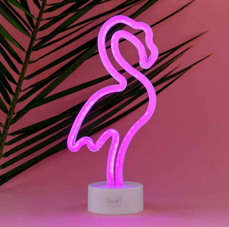 Legami - Lampada Led Effetto Neon, It's A Sign, H 32,5 Cm, Tema Flamingo, Doppia Alimentazione, Cavo Usb (incluso) O Batterie (non Incluse), Lampada Da Tavolo, Luce Multicolore Illuminazione/Illuminazione per interni/Lampade/Lampade da tavolo e abat-jour Cartoleria Deja Vu - Crotone, Commerciovirtuoso.it