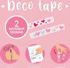 Legami---Penna-a-nastro-per-Decorare,-Deco-Tape,-Nastro-decorativo-con-Cuori,-Penna-con-Decorazioni-Ricaricabile,-Penna-a-Scatto-con-Motivo-Amore,-Lunghezza-4-metri,-Cuoricini