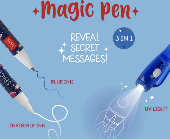 Legami - Penna Con Inchiostro Invisibile, Penna Spia, Doppia Punta, Luce Uv Per Leggere L'inchiostro Invisibile, Per Feste Di Bambini Cancelleria e prodotti per ufficio/Penne matite scrittura e correzione/Marcatori ed evidenziatori/Pennarelli indelebili e marcatori Cartoleria Deja Vu - Crotone, Commerciovirtuoso.it