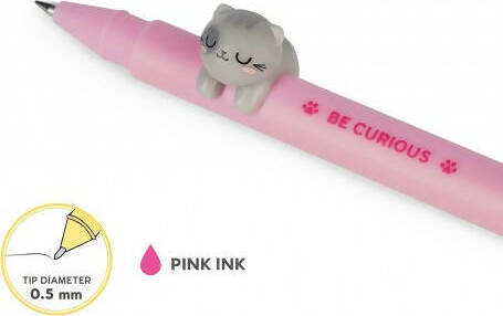 Legami Penna Gel Con Animaletto Sloth - Inchiostro Blu 0.5mm, Decorazione Rimovibile, Anti-Rotolamento (Confezione Da 2) - Foto 9