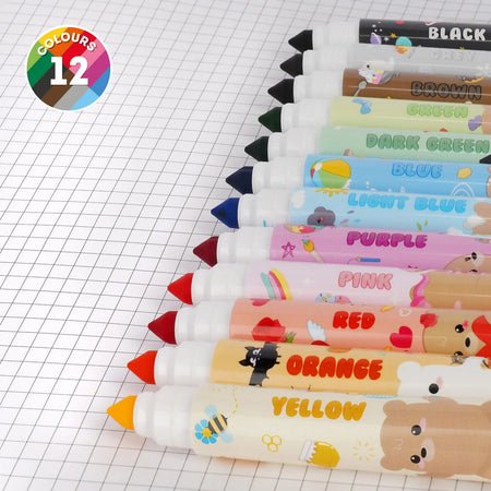 Legami - Set Di 12 Pennarelli - Teddy Friends Marker Orsetti Colorati A Base D’acqua, Non Tossici, Lavabili Cancelleria e prodotti per ufficio/Penne matite scrittura e correzione/Marcatori ed evidenziatori/Pennarelli per disegno Cartoleria Deja Vu - Crotone, Commerciovirtuoso.it