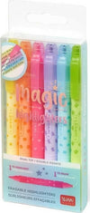 Legami - Set Di 6 Evidenziatori Cancellabili, Magic Highlighters, Doppia Punta Per Evidenziare E Cancellare, Per Tratti Fini E Spessi, In Giallo, Arancione, Rosso, Viola, Azzurro, Verde Cancelleria e prodotti per ufficio/Penne matite scrittura e correzione/Marcatori ed evidenziatori/Evidenziatori Cartoleria Deja Vu - Crotone, Commerciovirtuoso.it