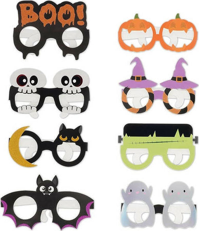 Legami - Set Di 8 Occhiali Halloween In Carta, 8 Diverse Forme A Tema Trick Or Treat, Taglia Unica Set Di 8 Occhiali In Carta Legami Casa e cucina/Decorazioni per interni/Addobbi e decorazioni per ricorrenze/Decorazioni per Halloween Cartoleria Deja Vu - Crotone, Commerciovirtuoso.it