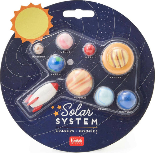 Legami - Solar System, Set Di 9 Gomme, 0,8x3,5 Cm, Gomme A Forma Di Razzo, Pianeti, Sole, Per Cancellare Con Precisione Cancelleria e prodotti per ufficio/Penne matite scrittura e correzione/Correttori e gomme/Gomme Cartoleria Deja Vu - Crotone, Commerciovirtuoso.it