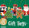 Legami-Biglietto-Natale-C/filo-5x9cm-10pz-Legami-Sagomati-Set-Di-10-Etichette-Chiudipacco-Merry-Christmas