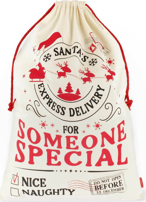 Legami-Sacco-Per-Regali-Di-Babbo-Natale-Santa's-Coming-To-Town-Sacco-Regali-Natale-In-Cotone-50x70cm