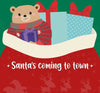 Legami-Sacco-Per-Regali-Di-Babbo-Natale-Santa's-Coming-To-Town-Sacco-Regali-Natale-In-Cotone-50x70cm