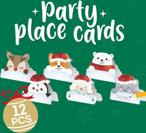 Legami-Segnaposto-Natalizi-12pz-Legami-Set-Di-12-Segnaposto-Natalizi-Party-Place-Cards