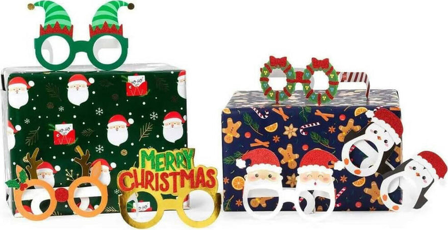 Legami Set Di 8 Occhiali Natalizi in Carta Decorazioni Natalizie per Feste Casa e cucina/Decorazioni per interni/Addobbi e decorazioni per ricorrenze/Decorazioni natalizie/Orpelli e festoni Cartoleria Deja Vu - Crotone, Commerciovirtuoso.it